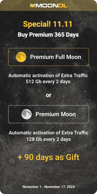 MoonDL: Special Offer 11.11 and Black Friday!