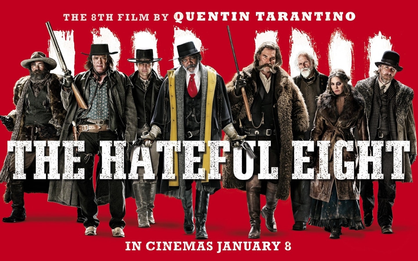 The Hateful Eight 4K 2015 big poster