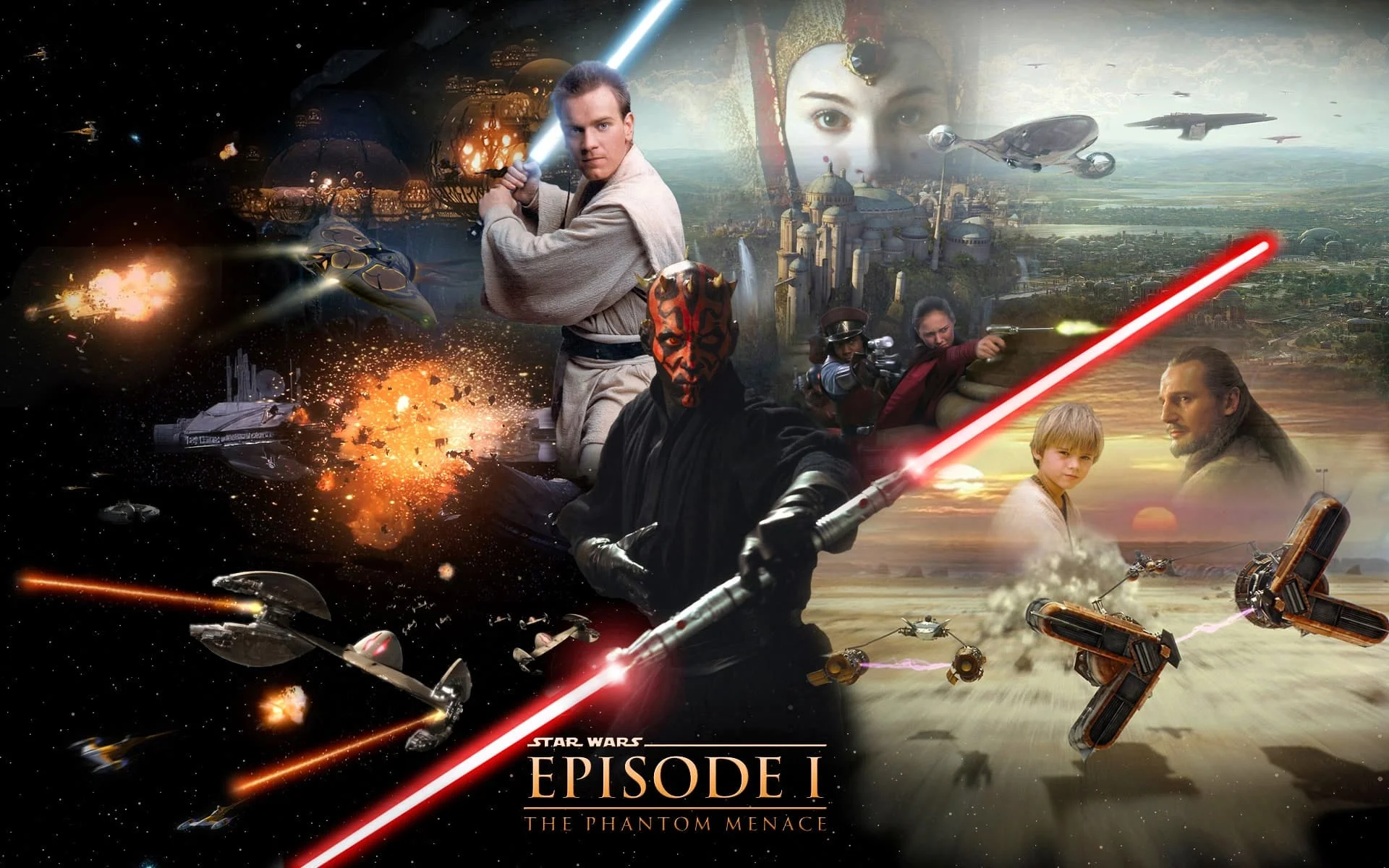 Star War Episode 1 The Phantom Menace 4K 1999 big poster