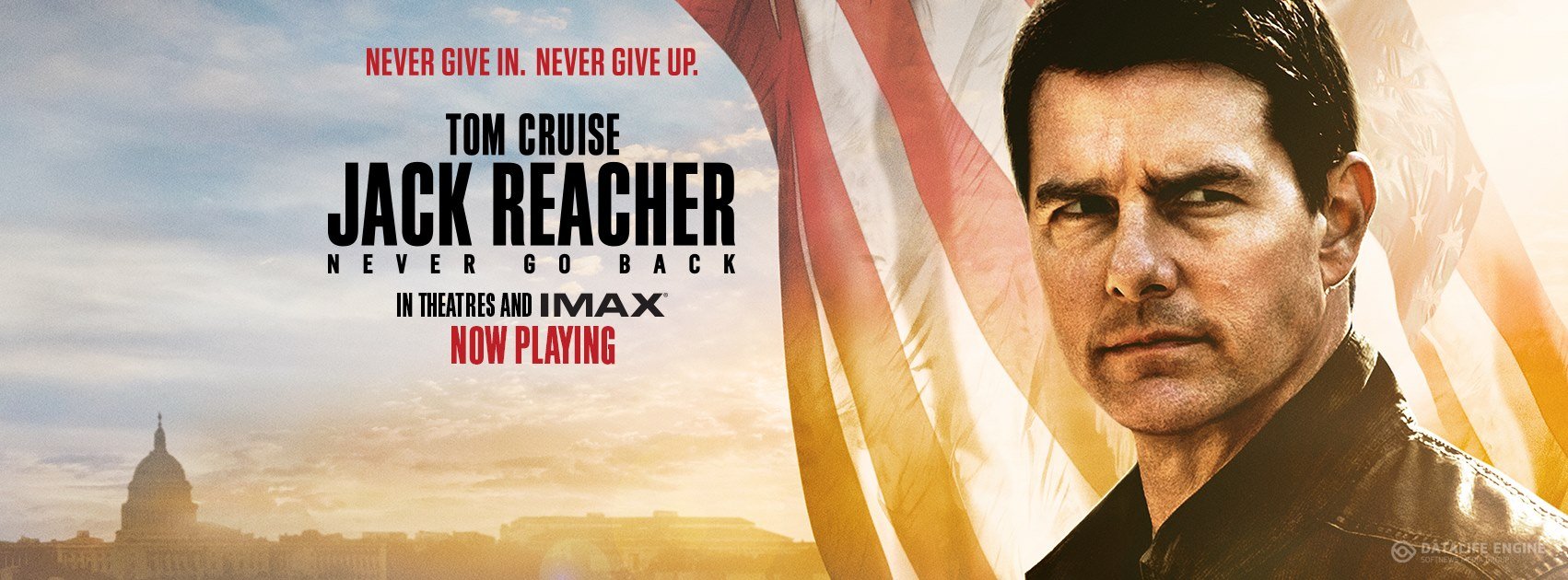 Jack Reacher Never Go Back 4K 2016 big poster