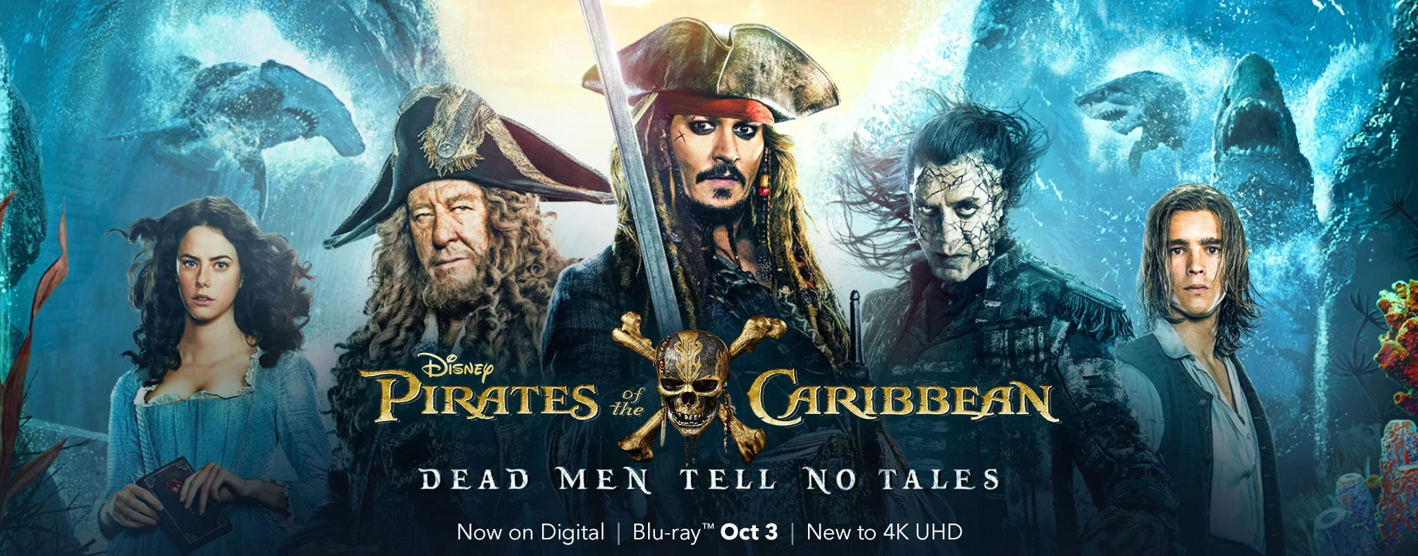 Pirates of the Caribbean Dead Men Tell No Tales 4K 2017 big poster