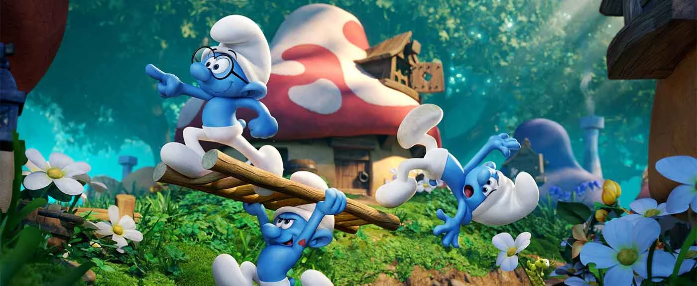 Smurfs The Lost Village 4K 2017 big poster