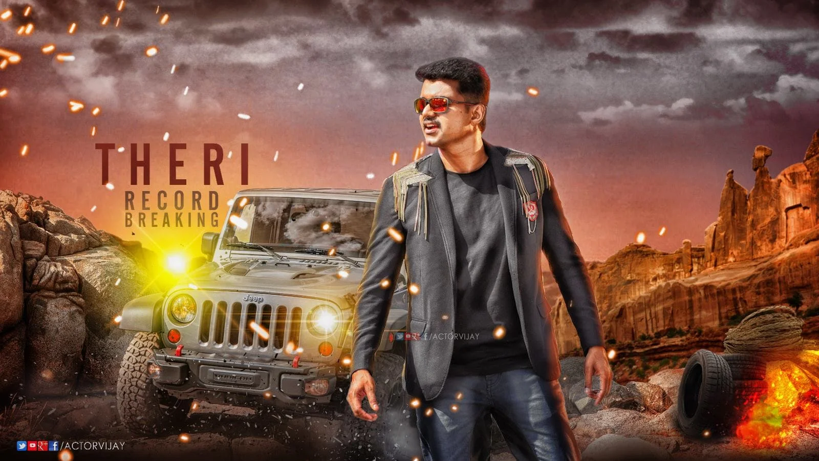 Theri 4K 2016 big poster