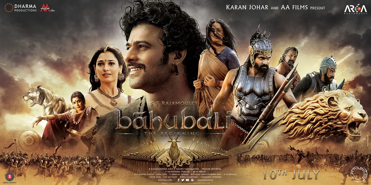 Bahubali: The Beginning 4K 2015 big poster