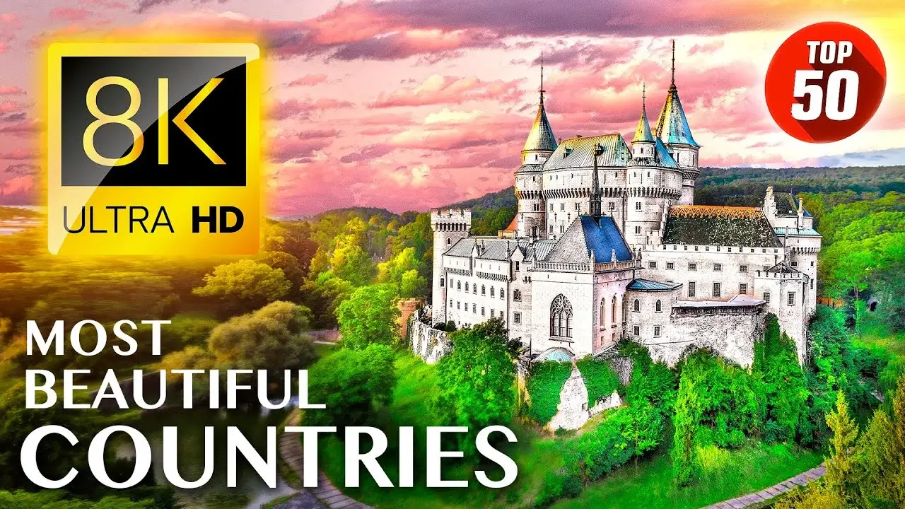 TOP 50 • Most Beautiful COUNTRIES in the World 8K ULTRA HD