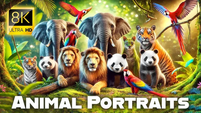 8K Animal Portraits Close Encounters