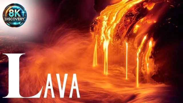 Volcano & Lava 8K 60 FPS -  Relaxation Film With Inspiring Music And Cinematic VIEWS