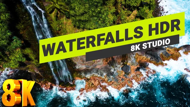 Relaxing music and naturel Waterfalls Hdr Videos 60 Fps