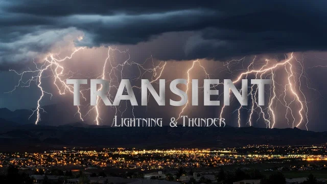 Transient - Lightning   Thunder in 8K ULTA-HD, 1000FPS