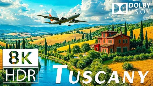 UNVEILING TUSCANY'S HIDDEN CHARMS - 8K HDR 60 FPS With Dolby Vision Journey Through Timeless Beauty