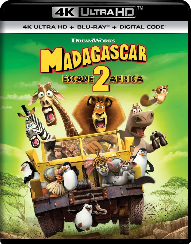 Movie Poster: Madagascar: Escape 2 Africa 4K 2008